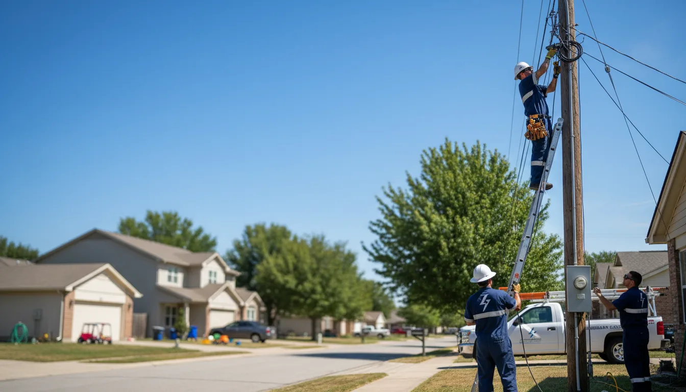 Residential electrician providing installation services in Orla, TX